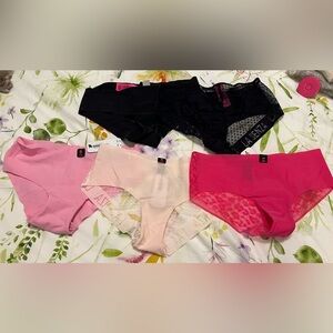 La Senza Panties Set - Black, Pink, Blush